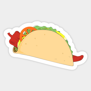 Spicy Taco Sticker